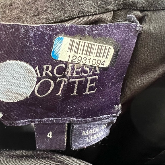 marchesa notte Gilded Gold Strapless Gown maxi dress size 4 CL - Picture 4 of 8